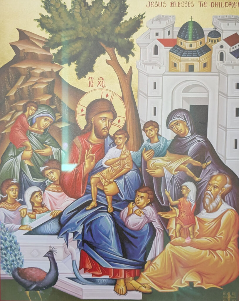 Saint Mary of Sorrows church interior painting